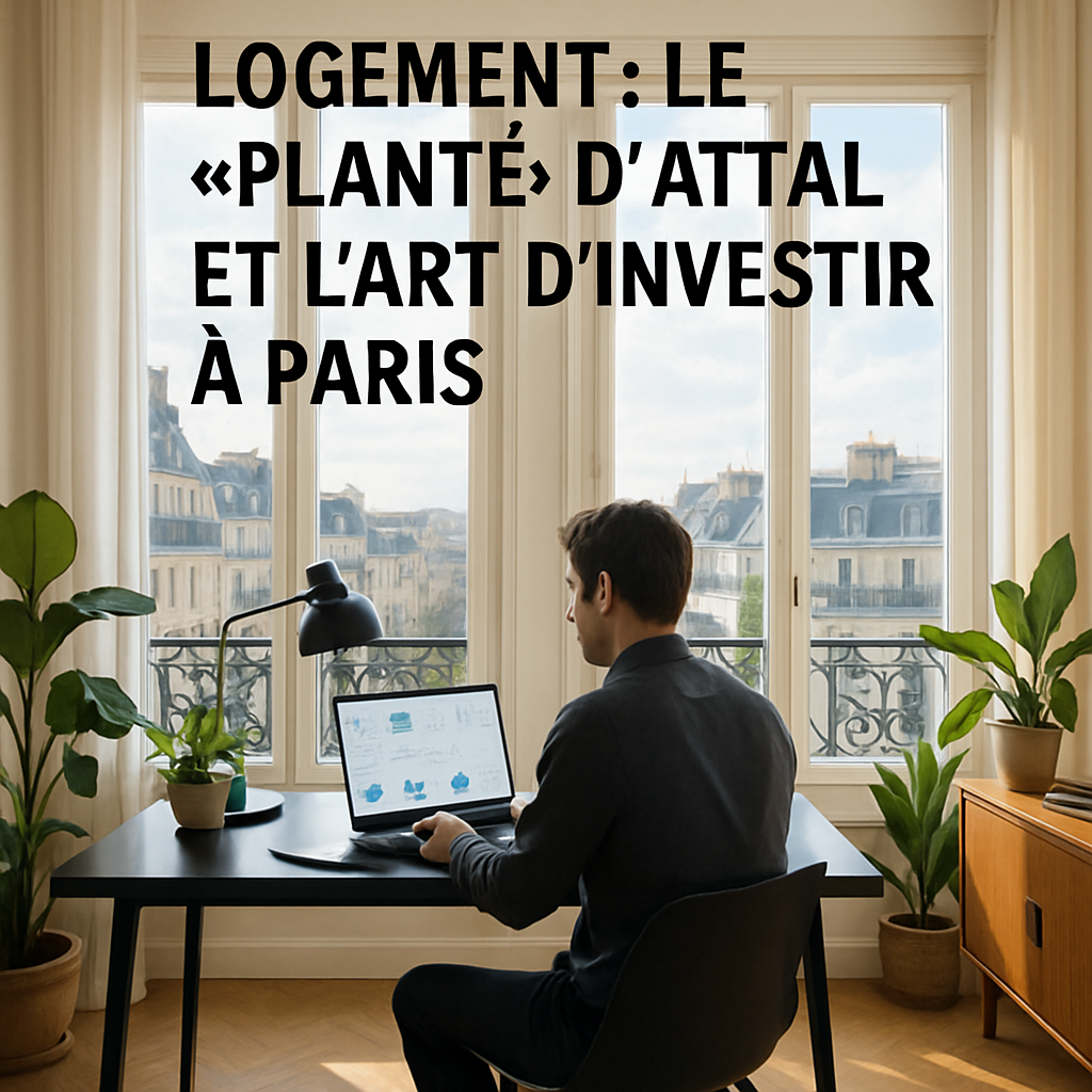 Article immobilier neuf Paris : Logement : Le 'Planté' d'Attal et l'Art d'Investir à Paris - LUTECIA Patrimoine